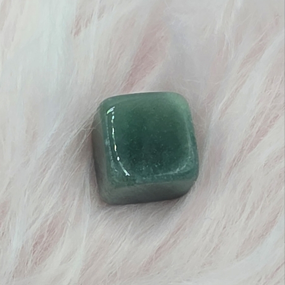 Green Aventurine Crystal Stone Cube Tumble - Picture 5 of 5